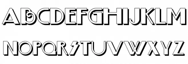 Boogie Nights ShadowNF Fonte MAIÚSCULAS