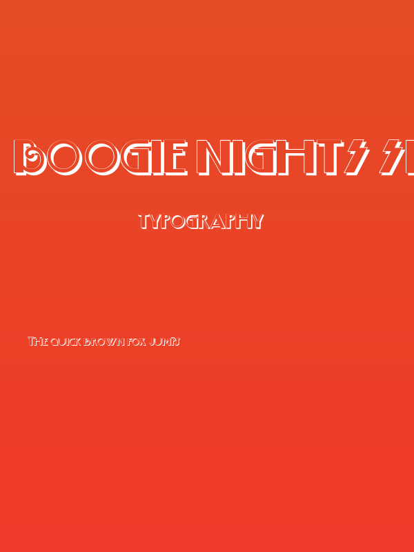 Boogie Nights ShadowNF Poster