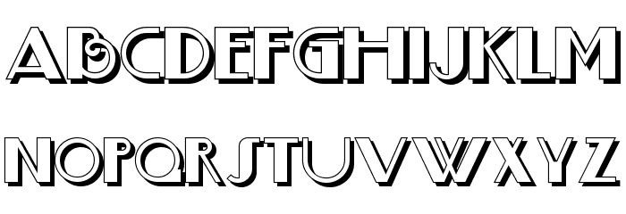 Boogie Nights ShadowNF Font LOWERCASE