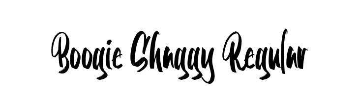 Boogie Shaggy Regular  les polices de caractères gratuit tlcharger