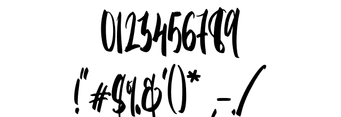 Boogie Shaggy Regular Font OTHER CHARS
