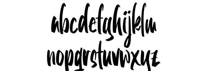 Boogie Shaggy Regular Font LOWERCASE