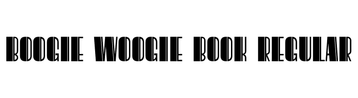 Boogie Woogie Book Regular  フリーフォントのダウンロード