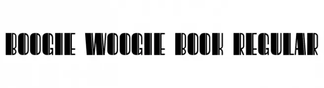 Boogie Woogie Book Regular  Free Fonts Download