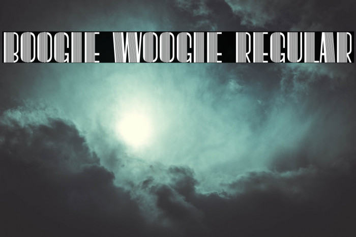 Boogie Woogie Regular Font examples