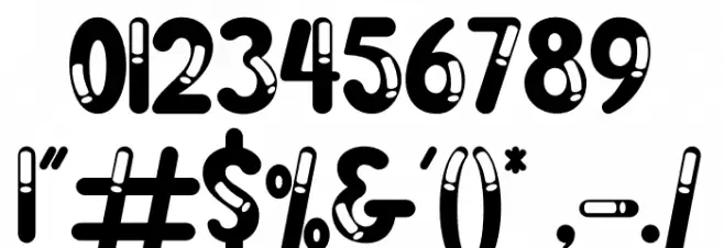 Boogie worth Three Font OTHER CHARS