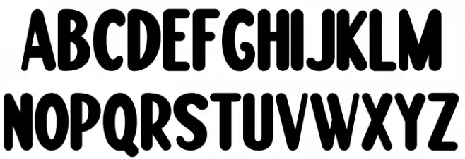 Boogie worth Two Font UPPERCASE