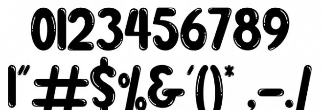 Boogie worth Font OTHER CHARS