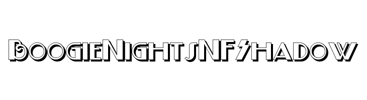 BoogieNightsNFShadow Font