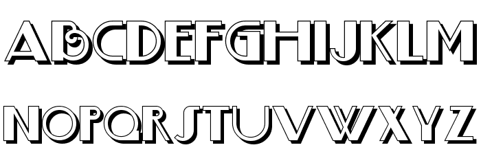 BoogieNightsNFShadow Font LOWERCASE