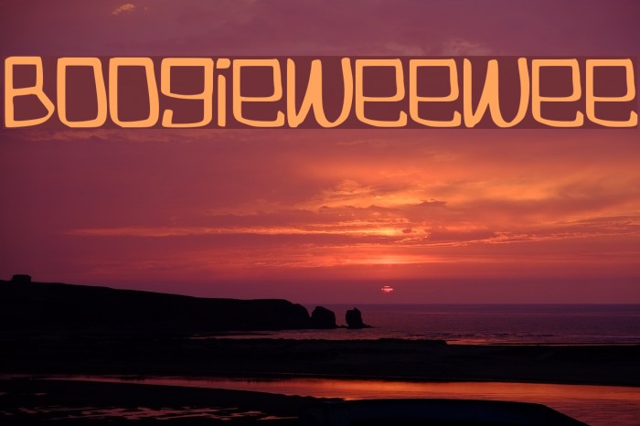 Boogieweewee Font examples