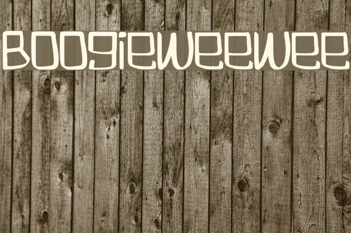 Boogieweewee Font examples