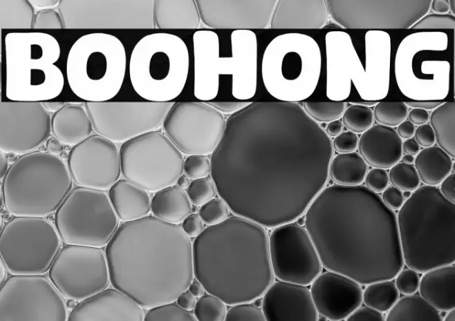 Boohong Schriftart examples