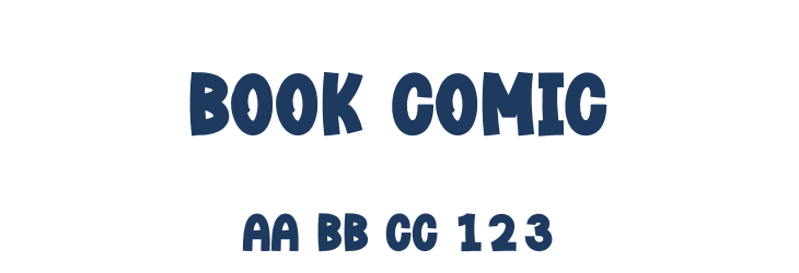 Book Comic Font Preview