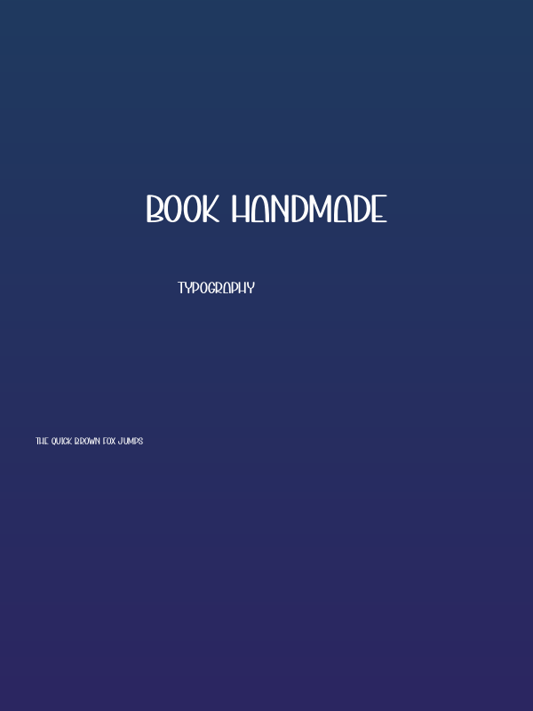 Book Handmade Poster