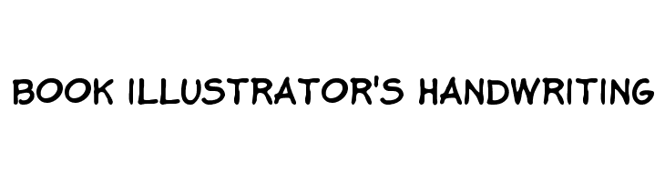 Book Illustrator's Handwriting Font
