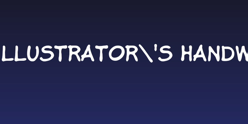 Book Illustrator's Handwriting Social Header