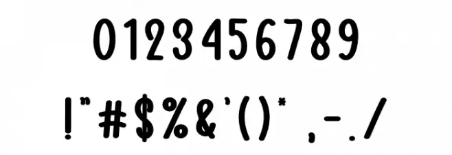 Book Mockup Font OTHER CHARS