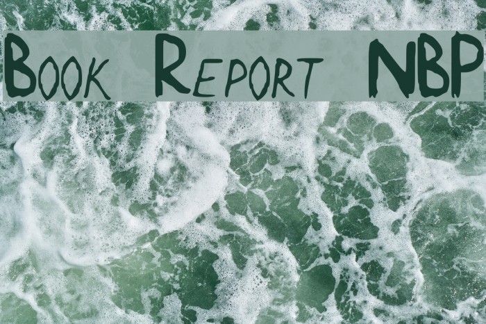 Book Report NBP Font examples