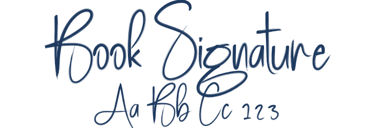Book Signature Font Preview