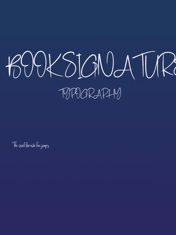 Book Signature Poster