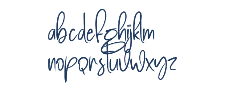 Book Signature Lowercase