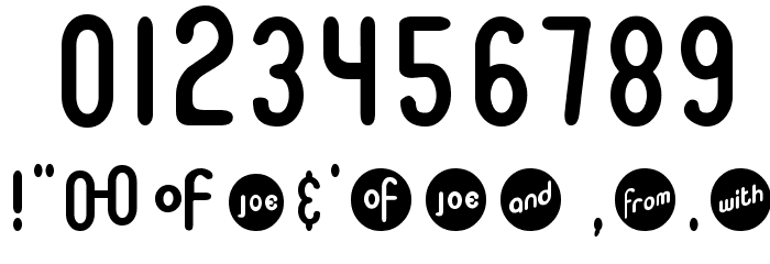 BookOfJoe Font OTHER CHARS