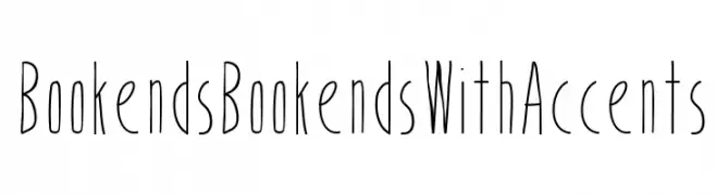 Bookends BookendsWith Accents  Free Fonts Download