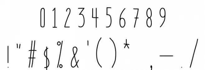 BookendsWithAccents Font OTHER CHARS