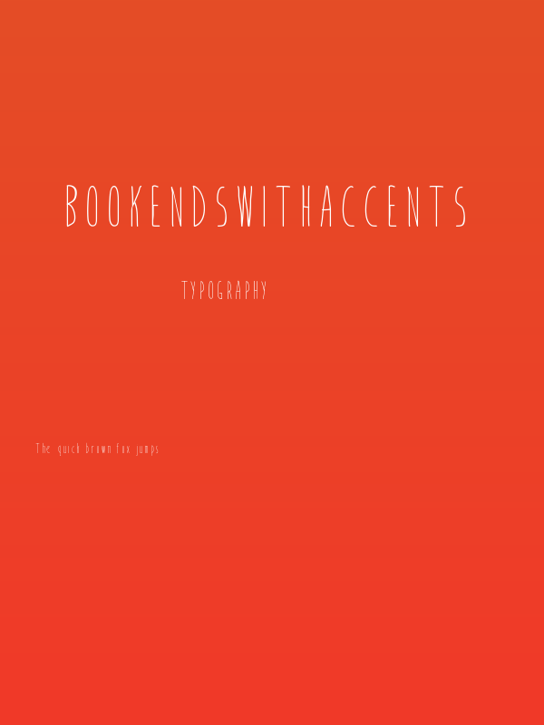 BookendsWithAccents Poster