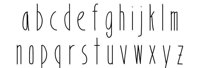 BookendsWithAccents Font LOWERCASE