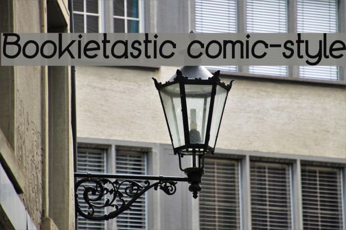 Bookietastic comic-style Font examples