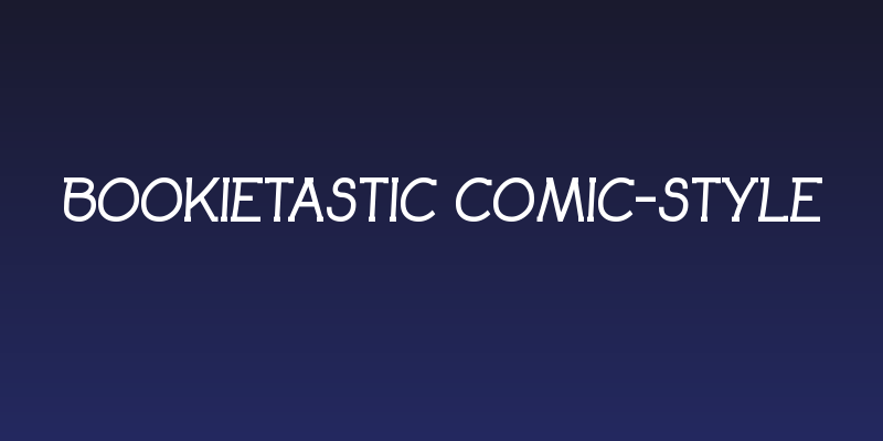 Bookietastic comic-style Social Header