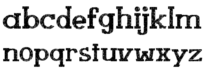 Booklet Cordel Font LOWERCASE