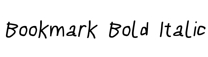 Bookmark Bold Italic Font