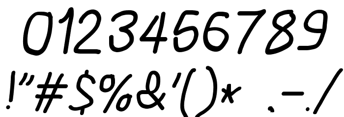 Bookmark Bold Italic Font OTHER CHARS
