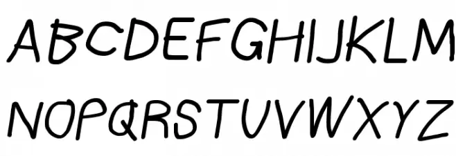 Bookmark Bold Italic Schriftart Groß