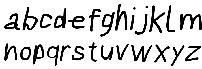Bookmark Bold Italic Font LOWERCASE