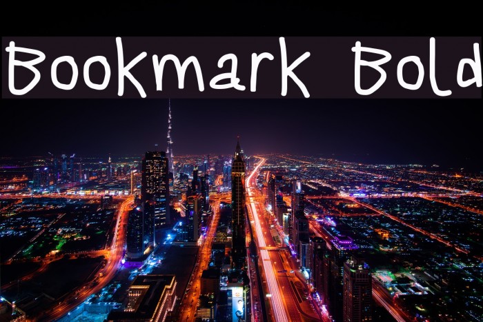 Bookmark Bold Font examples
