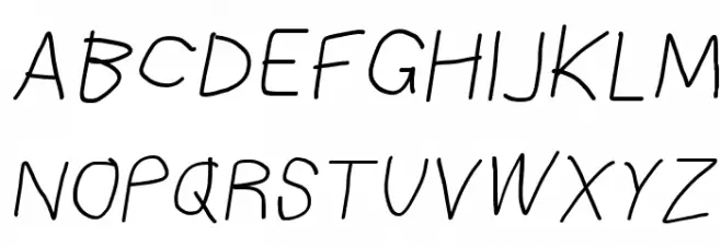 Bookmark Italic 字体 大写
