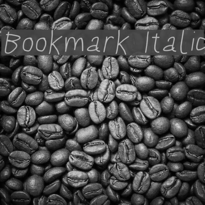 Bookmark Italic examples