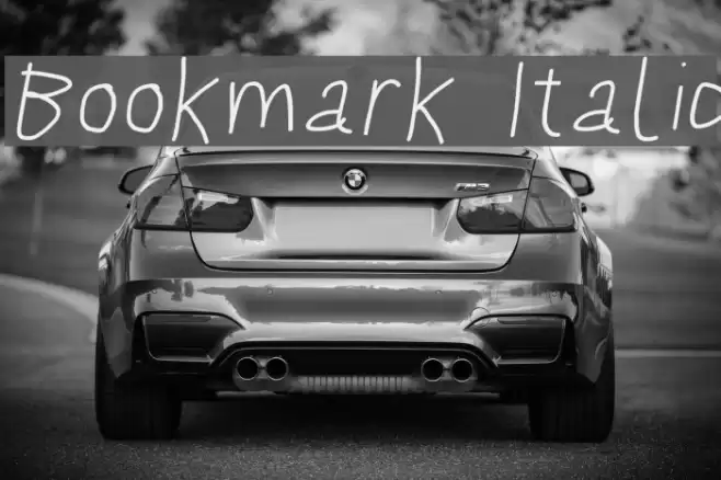 Bookmark Italic examples