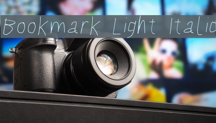 Bookmark Light Italic フォント examples