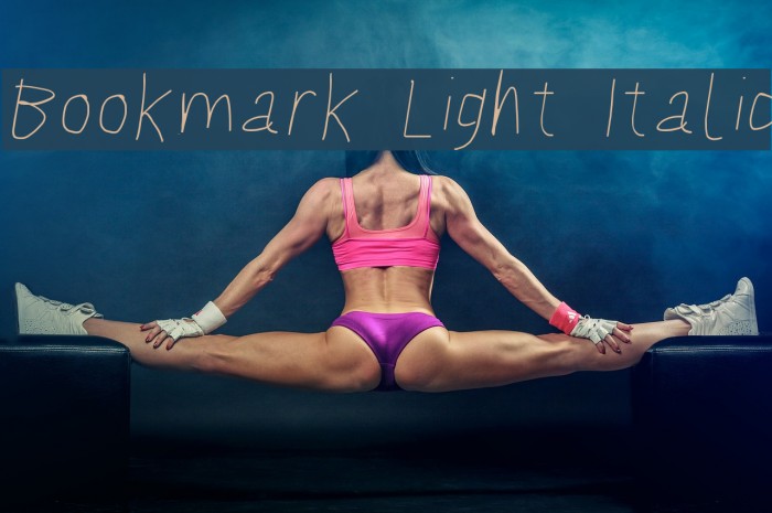 Bookmark Light Italic フォント examples
