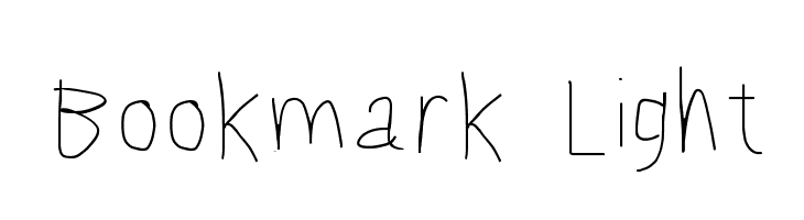 Bookmark Light  Frei Schriftart Herunterladen