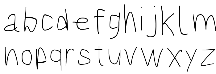 Bookmark Light Font LOWERCASE