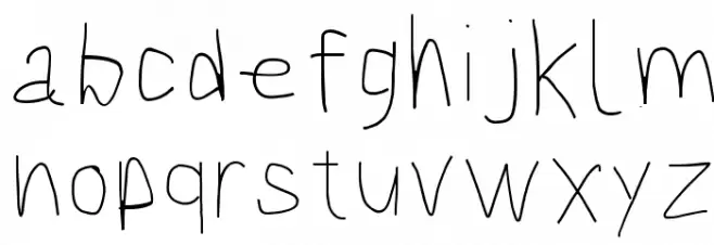 Bookmark Light Font LOWERCASE