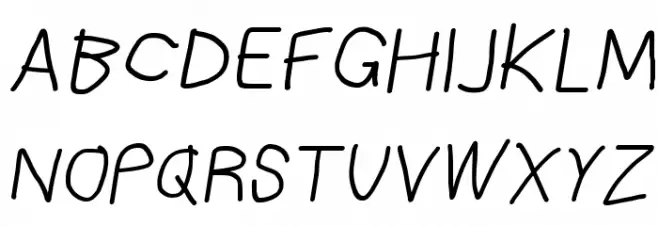 Bookmark SemiBold Italic Fonte MAIÚSCULAS