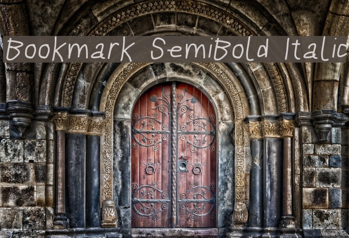 Bookmark SemiBold Italic Шрифта examples