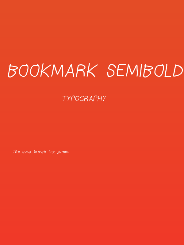 Bookmark SemiBold Italic Poster